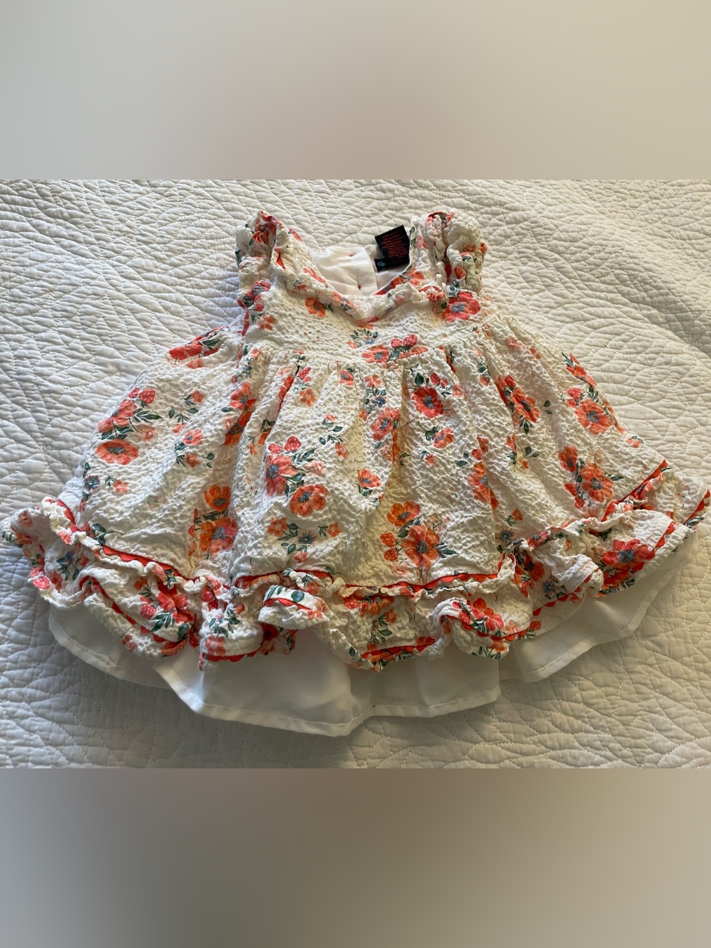 Cynthia Rowley Pale Pink Top with Subtle Orange Print